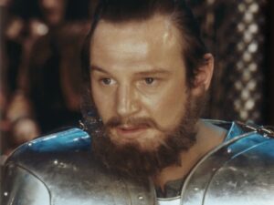 still of Liam Neeson as Gawain in Excalibur