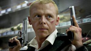 Simon Pegg Hot Fuzz still