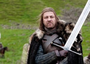 Sean Bean as Ned Stark in Game of Thrones