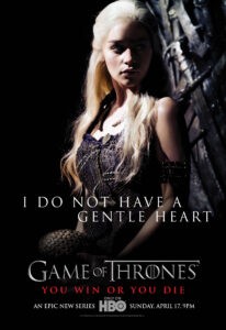 Emilia Clarke Game of Thrones poster