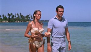 Ursula Andress and Sean Connery in Dr. No