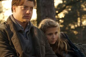 Eliza Bennett and Brendan Fraser in Inkheart