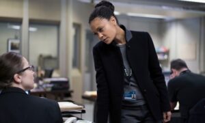Claudia Jessie and Thandiwe Newton in Line of Duty