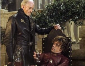 Charles Dance and Peter Dinklage in Game of Thrones