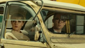 still of Lucy Boynton in The Ipcress File