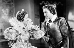 still from The Sea Hawk with Flora Robson and Errol Flynn