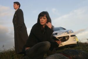 still from Torchwood - Eve Myles and John Barrowman