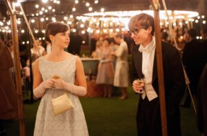 still from The Theory of Everything with Felicity Jones and Eddie Redmayne