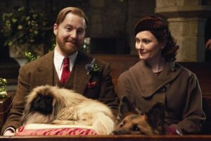 still of Samuel West, Derek and Anna Madeley