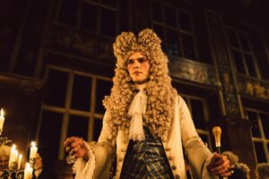 still of Nicholas Hoult as Harley in The Favourite