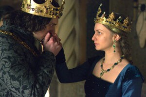 Aneurin Barnard and Faye Marsay in The White Queen (2013)