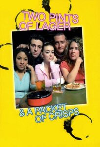 Two Pints of Lager and a Packet of Crisps poster