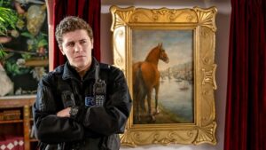 still from Beyond Paradise with Dylan Llewellyn as PC Kelby Hartford