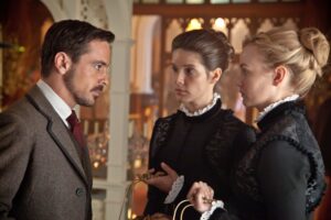 still from The Paradise with Emun Elliott, Sonya Cassidy and Joanne Vanderham
