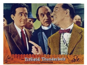 The Titfield Thunderbolt, US lobbycard, from left: John Gregson, George Relph, Stanley Holloway,