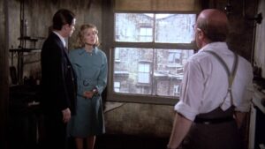 still from 10 Rillington Place with John Hurt, Judy Geeson and Richard Attenborough