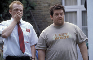 still of Nick Frost and Simon Pegg in Shaun of the Dead