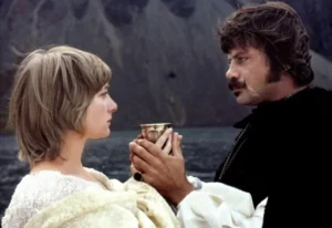 Oliver Reed and Gemma Jones