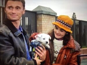 still of Robert Carlyle and Shirley Henderson in Hamish Macbeth